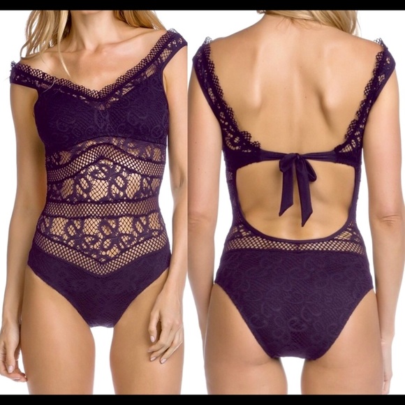 BECCA Other - BECCA NWT Captured Boho crochet one piece swimsuit
